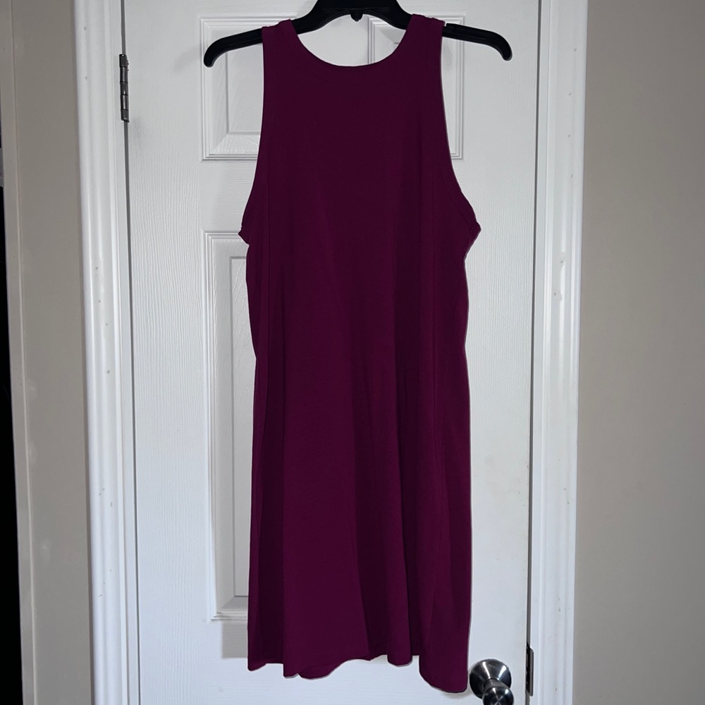 Magenta MIDI Dress